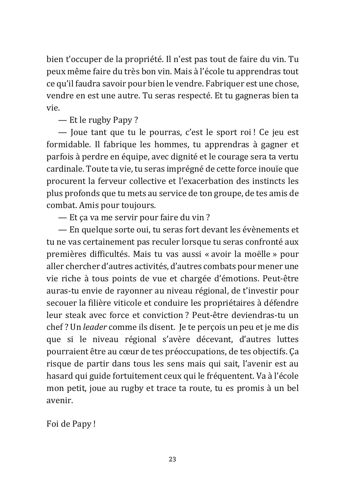 Page 23 du livre